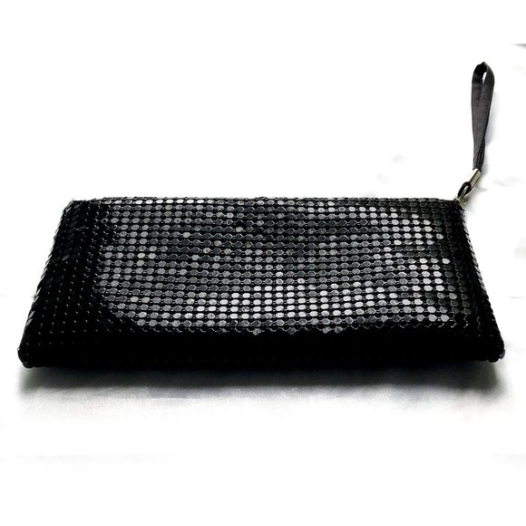 Luxe Midnight Black Mesh Wristlet - Picture 4 of 8